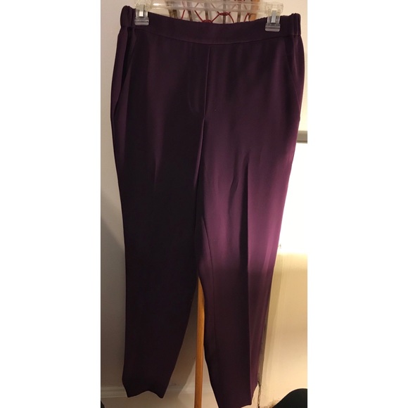 J.Crew Purple Pleated Pants - Picture 3 of 3